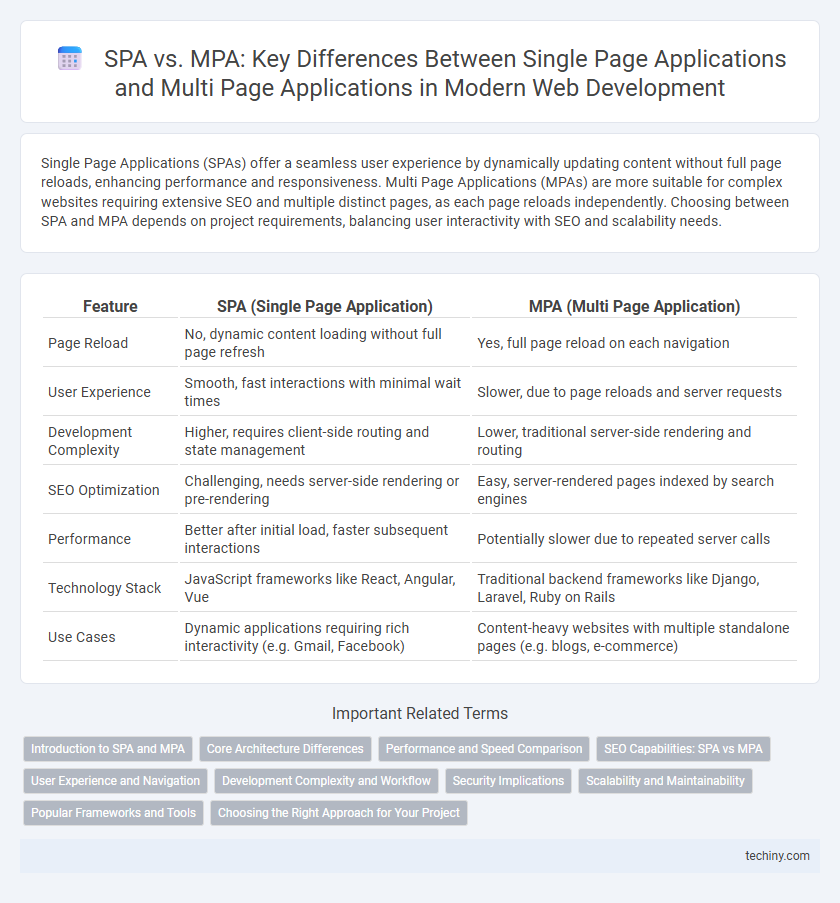 SPA vs. MPA: Key Differences Between Single Page Applications and Multi Page Applications in Modern Web Development