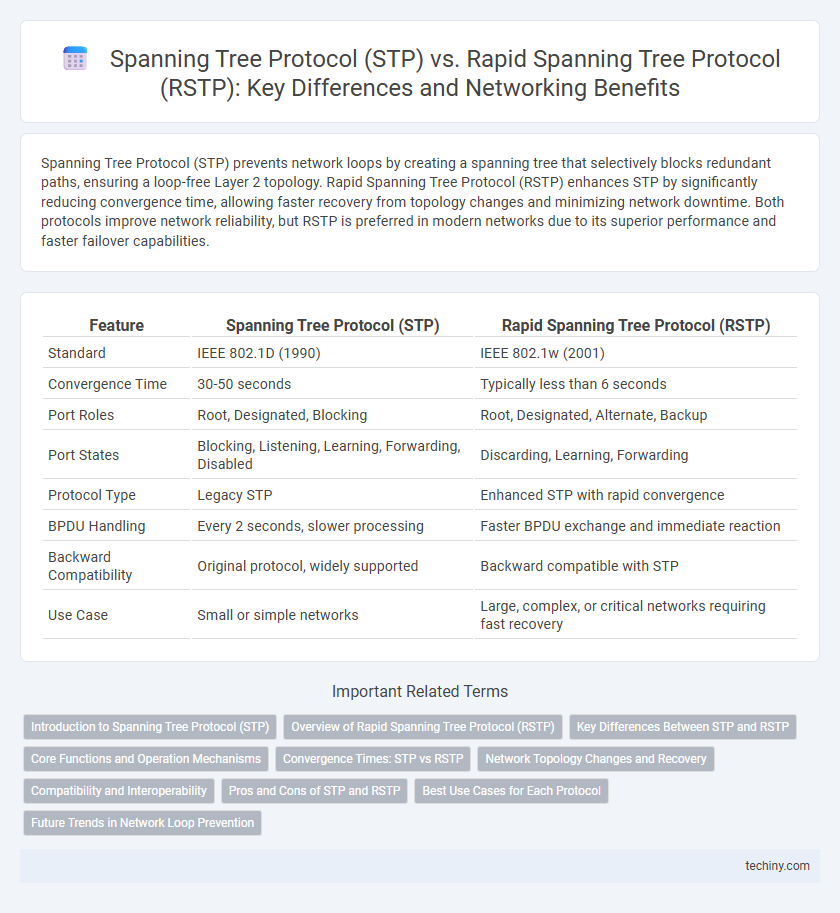 Spanning Tree Protocol (STP) vs. Rapid Spanning Tree Protocol (RSTP): Key Differences and Networking Benefits