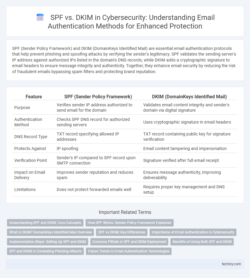 SPF vs. DKIM in Cybersecurity: Understanding Email Authentication Methods for Enhanced Protection