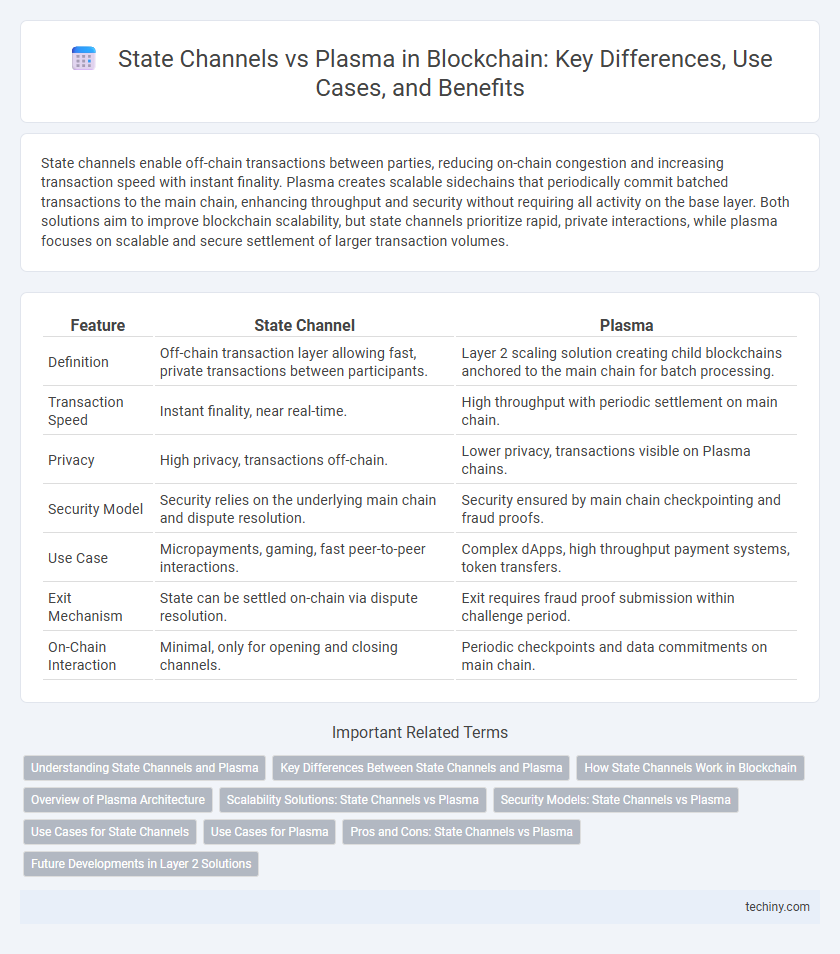 State Channels vs Plasma in Blockchain: Key Differences, Use Cases, and Benefits