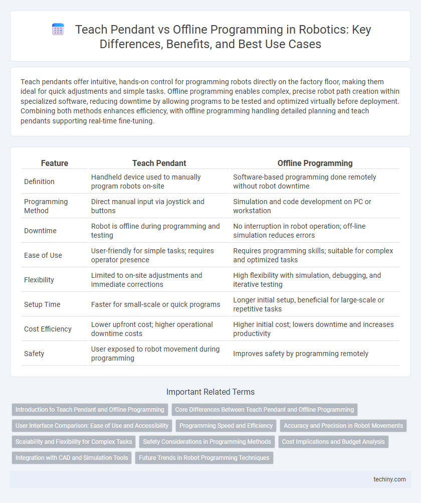 Teach Pendant vs Offline Programming in Robotics: Key Differences, Benefits, and Best Use Cases