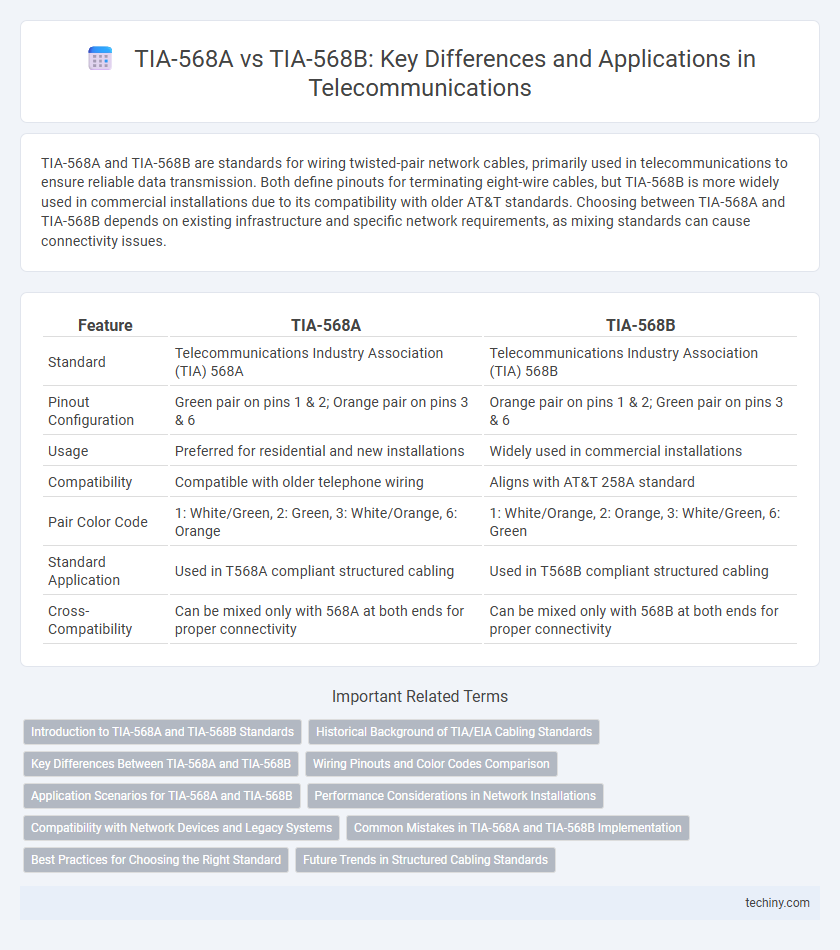 TIA-568A vs TIA-568B: Key Differences and Applications in Telecommunications