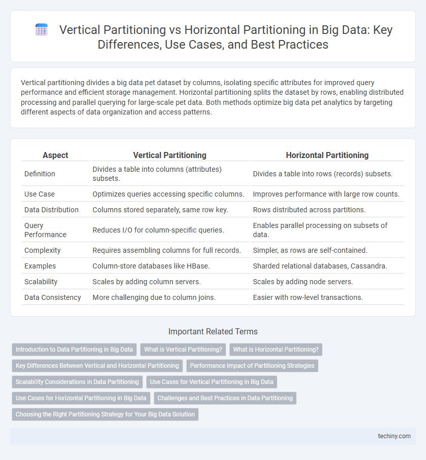 Vertical Partitioning vs Horizontal Partitioning in Big Data: Key Differences, Use Cases, and Best Practices
