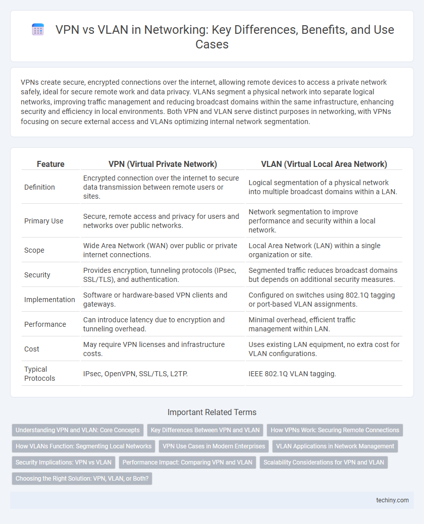 VPN vs VLAN in Networking: Key Differences, Benefits, and Use Cases