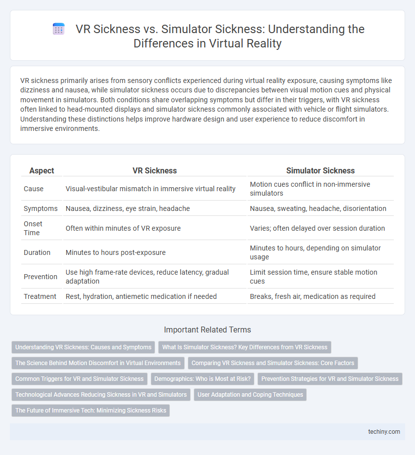 VR Sickness vs. Simulator Sickness: Understanding the Differences in Virtual Reality