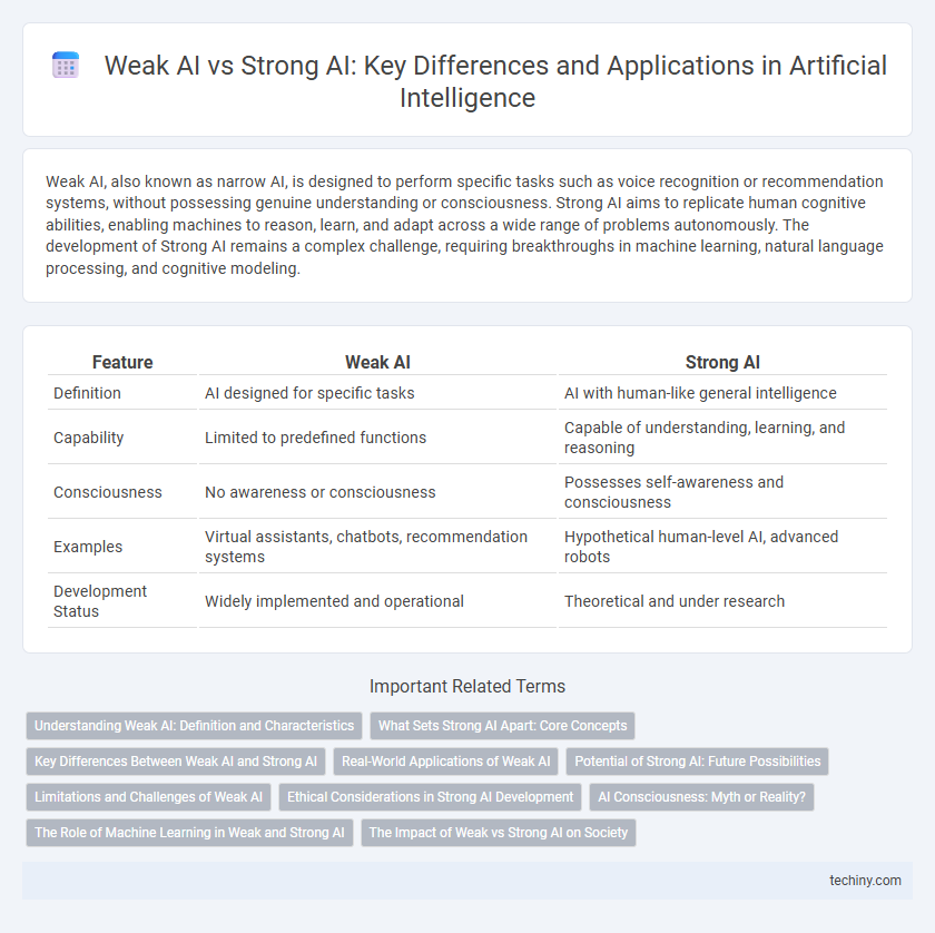 Weak AI vs Strong AI: Key Differences and Applications in Artificial Intelligence
